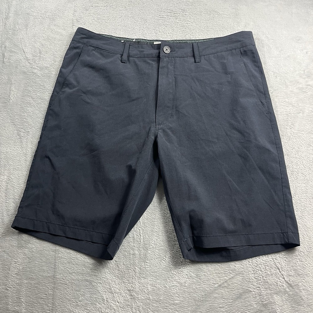 7 Diamonds Shorts Mens 36 Navy Momentum Performance Golf Stretch Chino Preppy